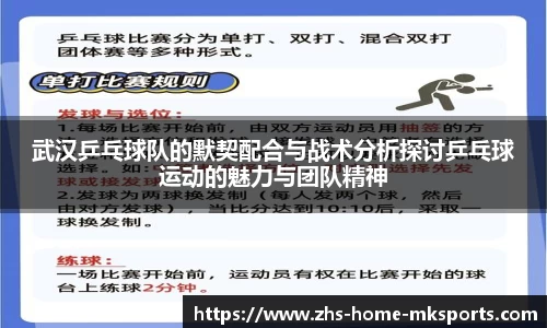 武汉乒乓球队的默契配合与战术分析探讨乒乓球运动的魅力与团队精神